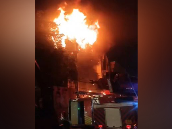 Massive Fire in Delhi's Motinagar Banquet Hall: One Dead, Blaze Under Control