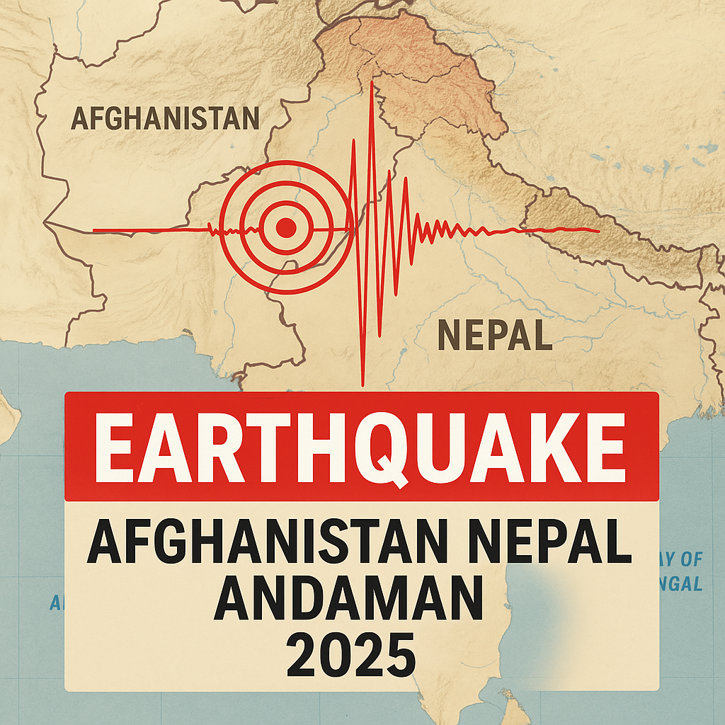 Earthquake in Afghanistan Nepal Andaman 2025