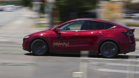Tesla Robotaxi Launch in Austin Texas with Self-Driving Car on South Congress Avenue